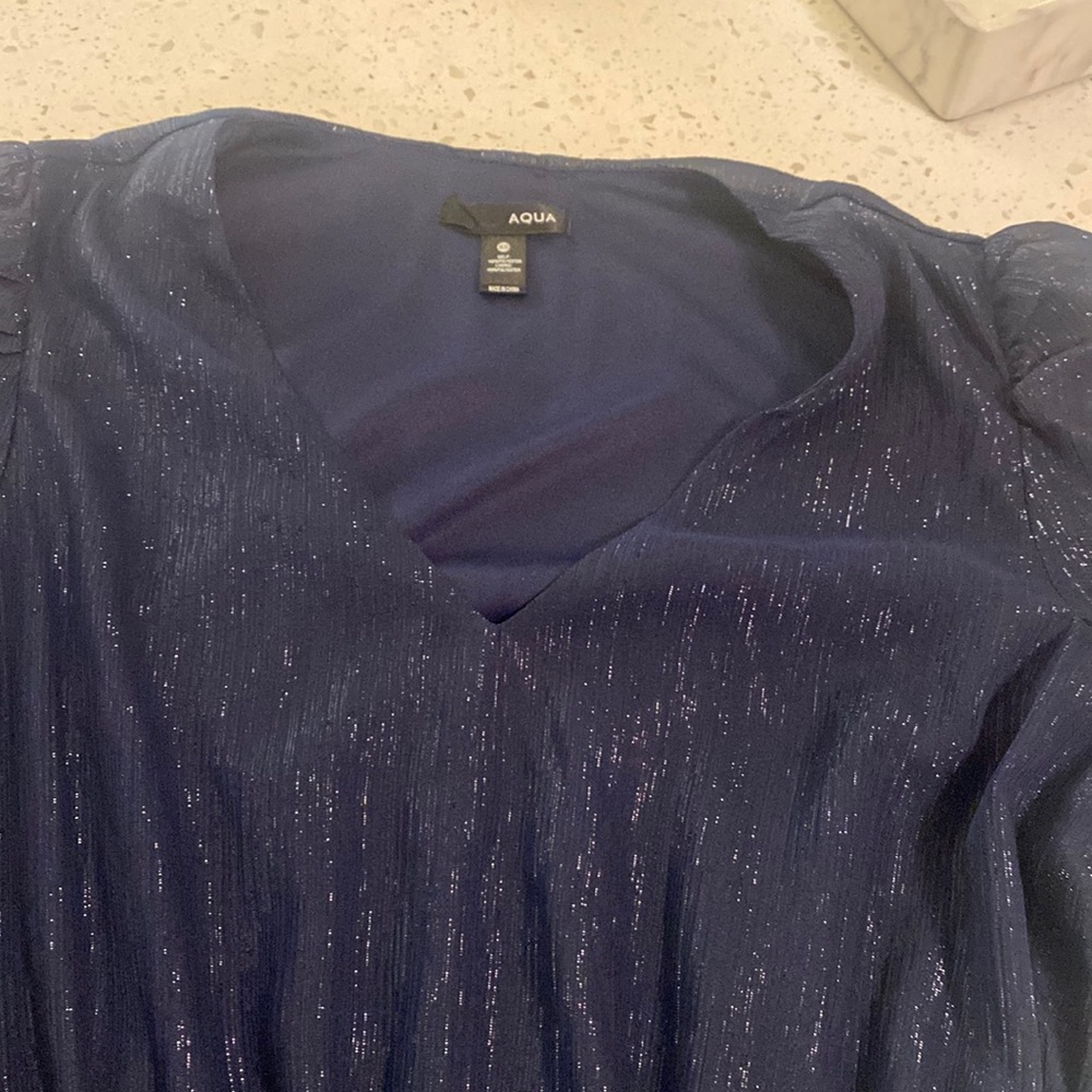 Aqua XS navy dress new without tags